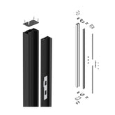 Aluminium Surface Receiver Post